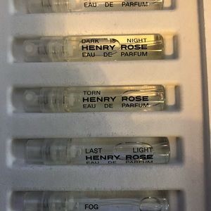 Henry Rose fragrance sampler- used once each